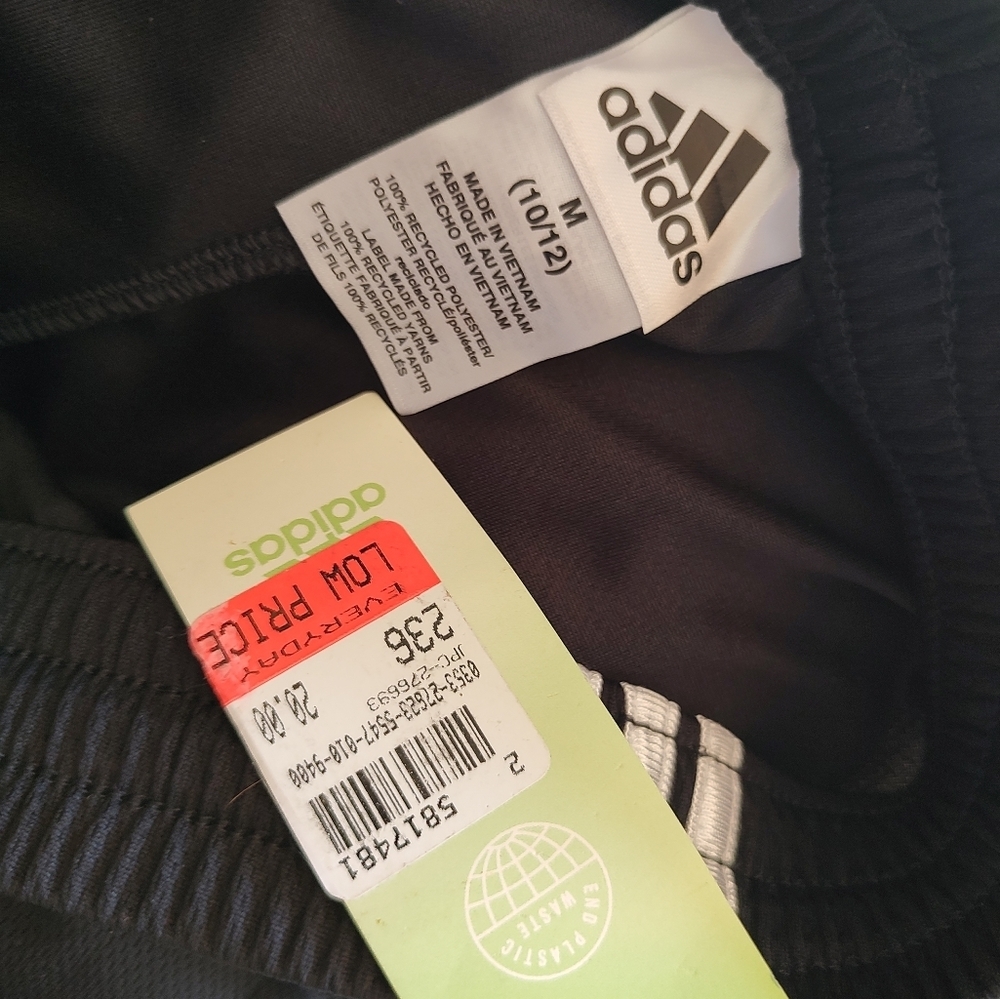 Adidas NWT Black Athletic M (10-12) Shorts! - Picture 4 of 6